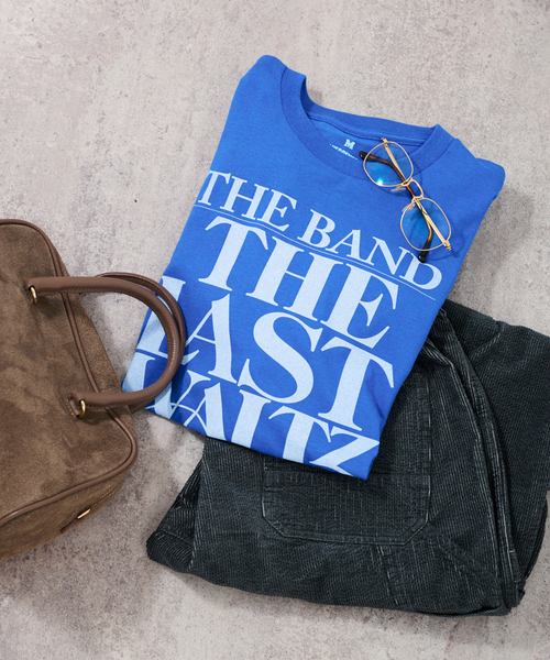 FRAMeWORK(フレームワーク)の「BLUES CENTRIC THE BAND THE LAST WALTZ(Tシャツ/カットソー・レディース・グリーン/ホワイト/ベージュ/ブルー系その他・FREE)」の1枚目の写真