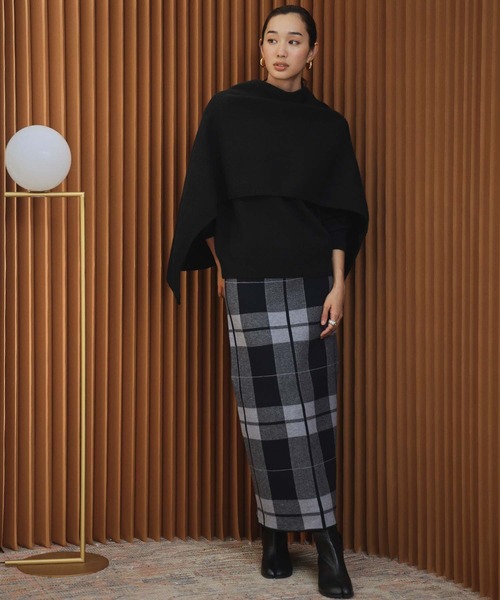 ELFRANK(エルフランク)の「【2026AW】【M~Lサイズ展開】ストールセット4WAYニットプルオーバー(ニット/セーター・レディース・ベージュ/レッド/ブラック・L/M)」の6枚目の写真