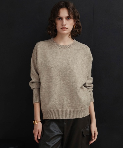 ELFRANK(エルフランク)の「【2026AW】【M~Lサイズ展開】ストールセット4WAYニットプルオーバー(ニット/セーター・レディース・ベージュ/レッド/ブラック・L/M)」の13枚目の写真