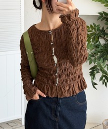 assorted shirring cardigan / アソートシャーリングカーディガン