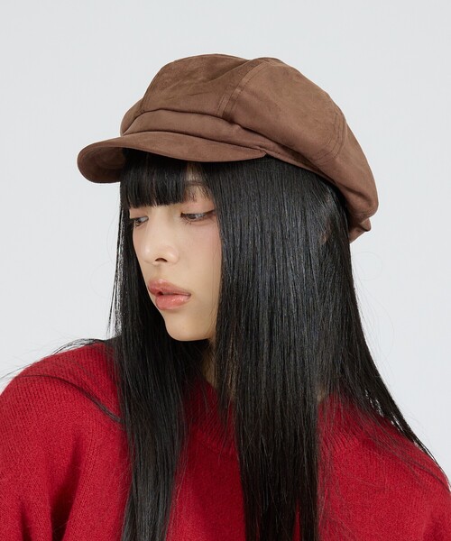 Ruben(ルーベン)の「【RUBEN/ルーベン】FAKE SUEDE CASKET/RUS-5075/フェイクスエードキャスケット/帽子/ユニセックス【WEB限定】(キャスケット・メンズ・ブラック/ブラウン・フリー)」の10枚目の写真