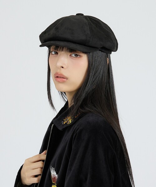 Ruben(ルーベン)の「【RUBEN/ルーベン】FAKE SUEDE CASKET/RUS-5075/フェイクスエードキャスケット/帽子/ユニセックス【WEB限定】(キャスケット・メンズ・ブラック/ブラウン・フリー)」の6枚目の写真