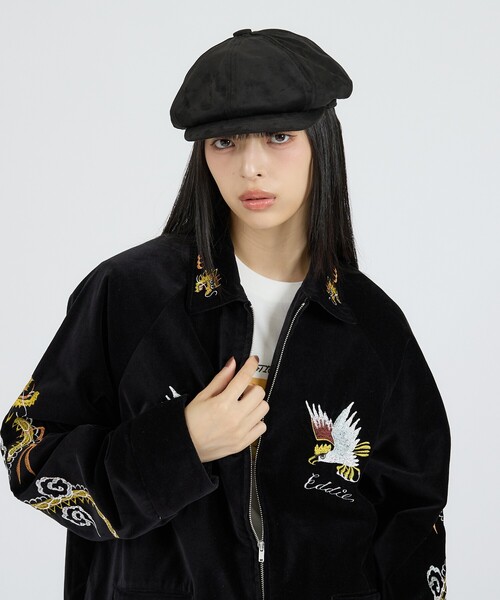 Ruben(ルーベン)の「【RUBEN/ルーベン】FAKE SUEDE CASKET/RUS-5075/フェイクスエードキャスケット/帽子/ユニセックス【WEB限定】(キャスケット・メンズ・ブラック/ブラウン・フリー)」の5枚目の写真