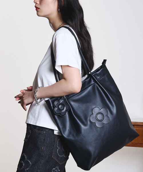 MARY QUANT/DAISY PATCH SOFT TOTE（トートバッグ）｜MARY QUANT