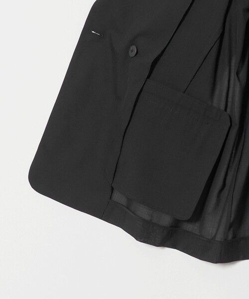 UNITED ARROWS(ユナイテッドアローズ)の「シアー テーラードジャケット ‐ウォッシャブル‐(テーラードジャケット・レディース・グレー系/ブラック/モカ・38/36)」の5枚目の写真