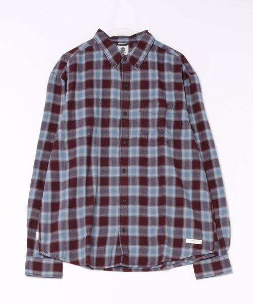 ELEMENT мужская рубашка BUTTON DOWN REGULAR FLANNEL длинный рукав [модель осень‑зима 2026]