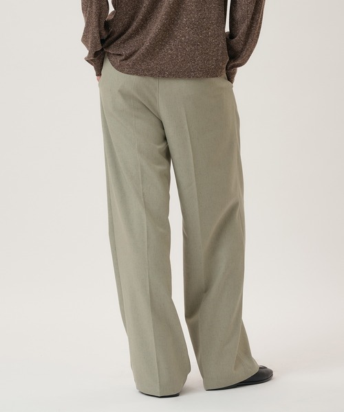 Perushu(ペルーシュ)の「1TUCK NEP WIDE SLACKS/ワンタックネップワイドスラックス(スラックス・メンズ・ベージュ/ブラック/ブラウン・LARGE/MEDIUM/SMALL)」の19枚目の写真