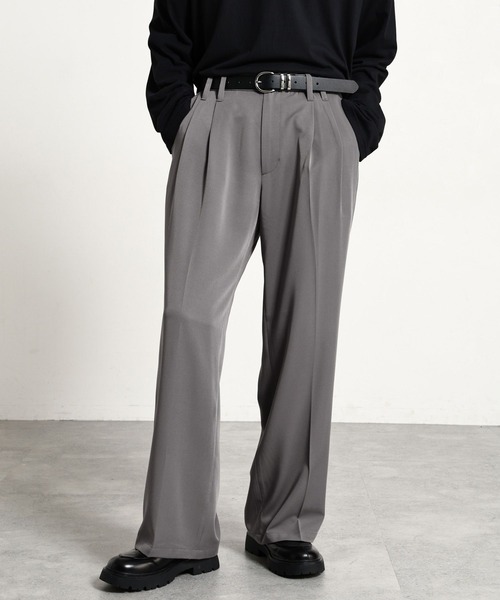 RAGEBLUE(レイジブルー)の「【LUXURY+EASY】<イージーケア>SEMI WIDE DRAPE SLACKS / ラグイージーセミワイドスラックス(スラックス・メンズ・ブラック/グレー・LARGE/MEDIUM)」の8枚目の写真