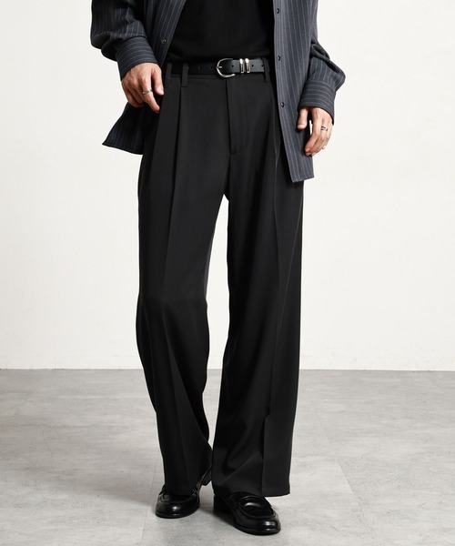 RAGEBLUE(レイジブルー)の「【LUXURY+EASY】<イージーケア>SEMI WIDE DRAPE SLACKS / ラグイージーセミワイドスラックス(スラックス・メンズ・ブラック/グレー・LARGE/MEDIUM)」の13枚目の写真