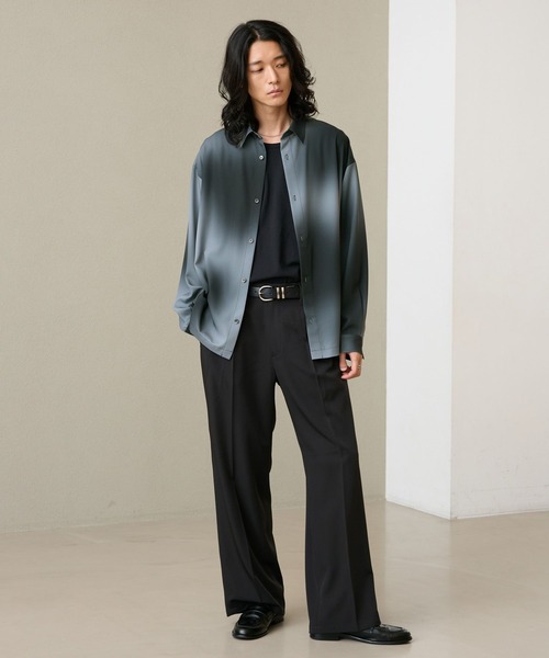 RAGEBLUE(レイジブルー)の「【LUXURY+EASY】<イージーケア>SEMI WIDE DRAPE SLACKS / ラグイージーセミワイドスラックス(スラックス・メンズ・ブラック/グレー・LARGE/MEDIUM)」の15枚目の写真