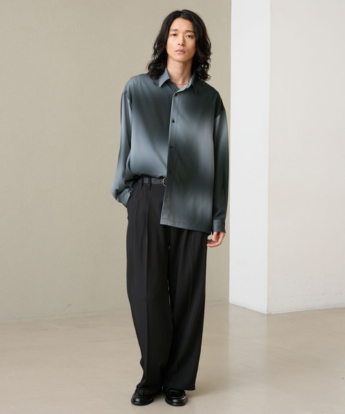 RAGEBLUE(レイジブルー)の「【LUXURY+EASY】<イージーケア>SEMI WIDE DRAPE SLACKS / ラグイージーセミワイドスラックス(スラックス・メンズ・ブラック/グレー・LARGE/MEDIUM)」の16枚目の写真