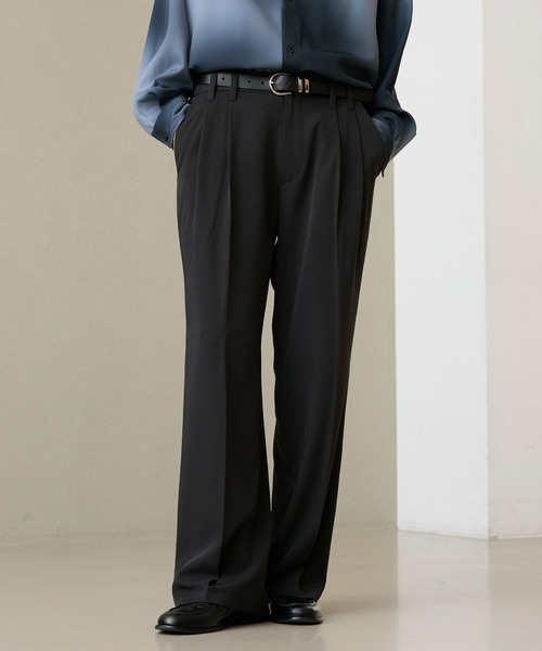 RAGEBLUE(レイジブルー)の「【LUXURY+EASY】<イージーケア>SEMI WIDE DRAPE SLACKS / ラグイージーセミワイドスラックス(スラックス・メンズ・ブラック/グレー・LARGE/MEDIUM)」の17枚目の写真