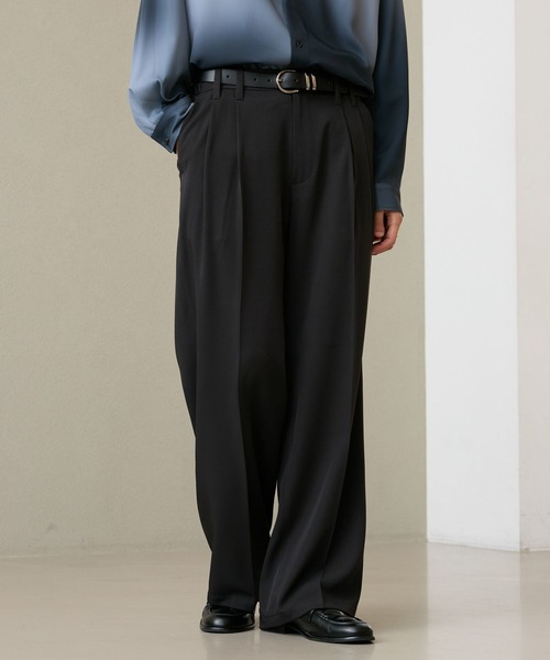 RAGEBLUE(レイジブルー)の「【LUXURY+EASY】<イージーケア>SEMI WIDE DRAPE SLACKS / ラグイージーセミワイドスラックス(スラックス・メンズ・ブラック/グレー・LARGE/MEDIUM)」の18枚目の写真