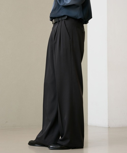 RAGEBLUE(レイジブルー)の「【LUXURY+EASY】<イージーケア>SEMI WIDE DRAPE SLACKS / ラグイージーセミワイドスラックス(スラックス・メンズ・ブラック/グレー・LARGE/MEDIUM)」の19枚目の写真