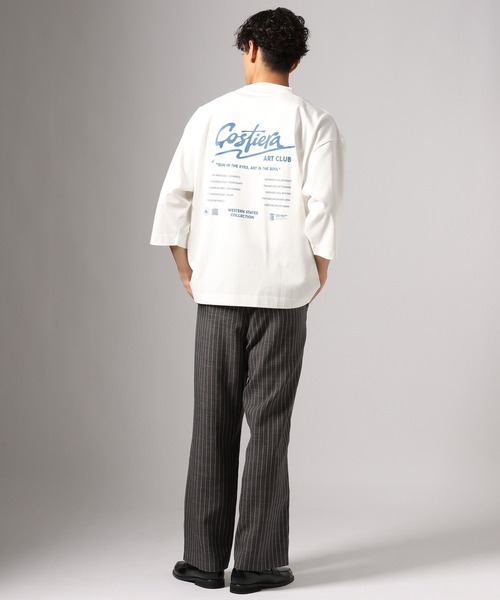 BAYFLOW(ベイフロー)の「タイポグラフィー7分袖Tシャツ(Tシャツ/カットソー・メンズ・オフホワイト/ブラック・LARGE/MEDIUM)」の5枚目の写真