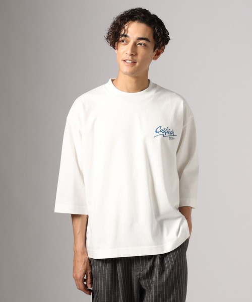 BAYFLOW(ベイフロー)の「タイポグラフィー7分袖Tシャツ(Tシャツ/カットソー・メンズ・オフホワイト/ブラック・LARGE/MEDIUM)」の7枚目の写真