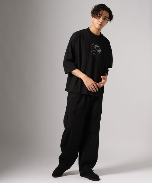 BAYFLOW(ベイフロー)の「タイポグラフィー7分袖Tシャツ(Tシャツ/カットソー・メンズ・オフホワイト/ブラック・LARGE/MEDIUM)」の11枚目の写真