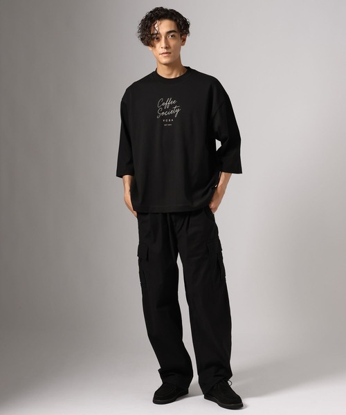 BAYFLOW(ベイフロー)の「タイポグラフィー7分袖Tシャツ(Tシャツ/カットソー・メンズ・オフホワイト/ブラック・LARGE/MEDIUM)」の12枚目の写真