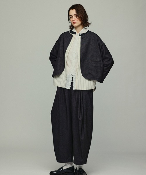 Kelen(ケレン)の「「KELEN / ケレン」ジャガード衿ストライプブラウス(シャツ/ブラウス・レディース・ブラック/オフホワイト・S/M)」の15枚目の写真