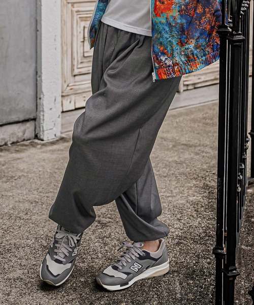 CAMBIO（カンビオ）の「mp15325- Draped Balloon Pants ドレープバルーンパンツ(CAM26AW-001)（その他パンツ・メンズ・ブラック/ネイビー/ミックスグレー・S/M/L）」の3枚目の写真