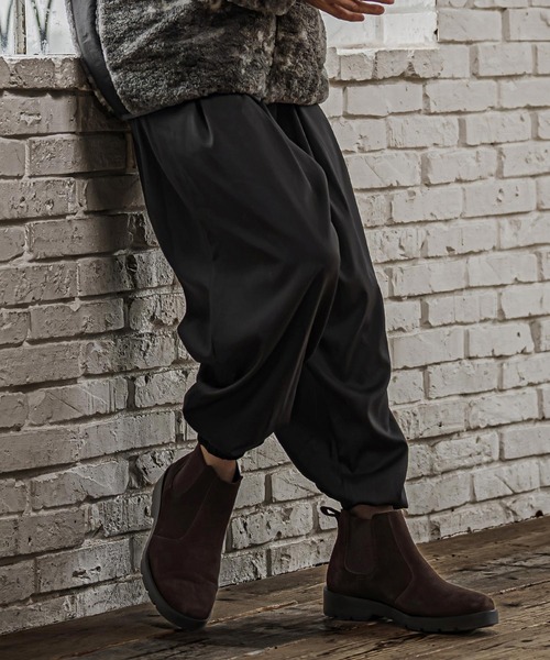 CAMBIO（カンビオ）の「mp15325- Draped Balloon Pants ドレープバルーンパンツ(CAM26AW-001)（その他パンツ・メンズ・ブラック/ネイビー/ミックスグレー・S/M/L）」の10枚目の写真