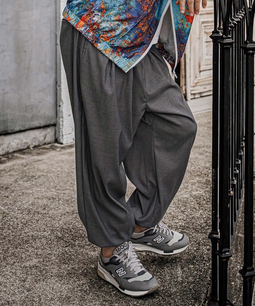 CAMBIO（カンビオ）の「mp15325- Draped Balloon Pants ドレープバルーンパンツ(CAM26AW-001)（その他パンツ・メンズ・ブラック/ネイビー/ミックスグレー・S/M/L）」の18枚目の写真