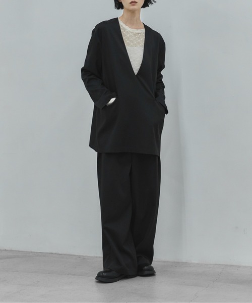 feepur(フェピュール)の「ポップコーンシアーロンTee(Tシャツ/カットソー・レディース・アイボリー/ブラック・MEDIUM)」の17枚目の写真