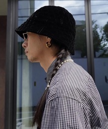 KIJIMA TAKAYUKI（キジマ　タカユキ）の「VELVET QUILTED SAILOR HAT（ハット）」