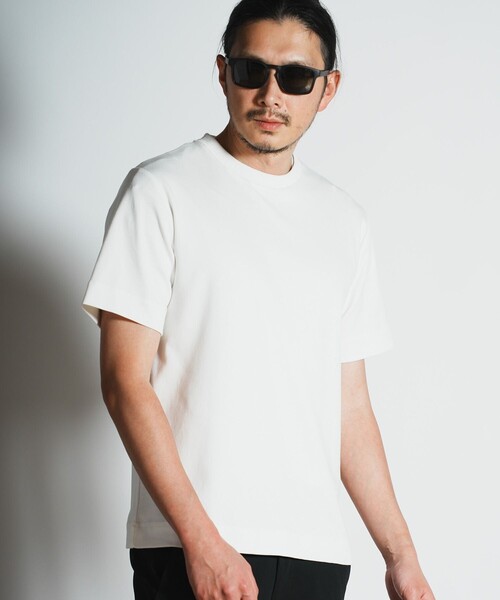 RATTLE TRAP(ラトルトラップ)の「シルケットスムースクルーネックTシャツ(Tシャツ/カットソー・メンズ・ホワイト・L)」の1枚目の写真