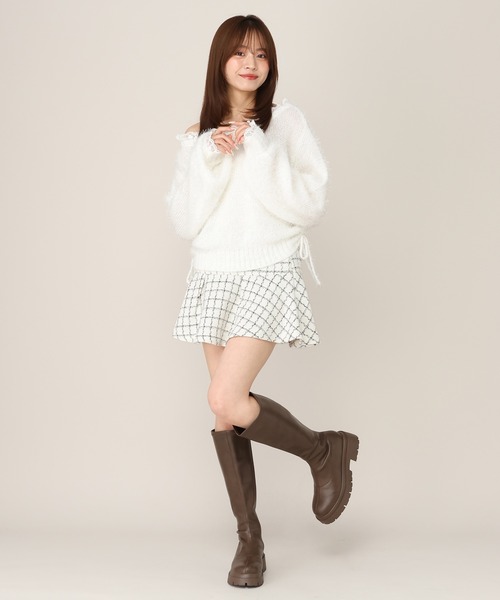 Heather(ヘザー)の「レースドロストシャギーニット 1066571(ニット/セーター・レディース・ブラウン/ピンク/アイボリー・FREE)」の19枚目の写真