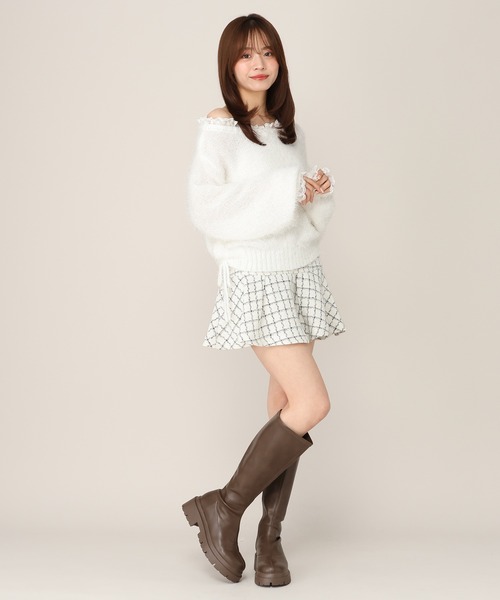 Heather(ヘザー)の「レースドロストシャギーニット 1066571(ニット/セーター・レディース・ブラウン/ピンク/アイボリー・FREE)」の20枚目の写真
