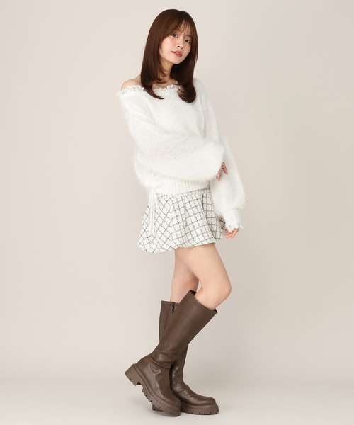 Heather(ヘザー)の「レースドロストシャギーニット 1066571(ニット/セーター・レディース・ブラウン/ピンク/アイボリー・FREE)」の22枚目の写真