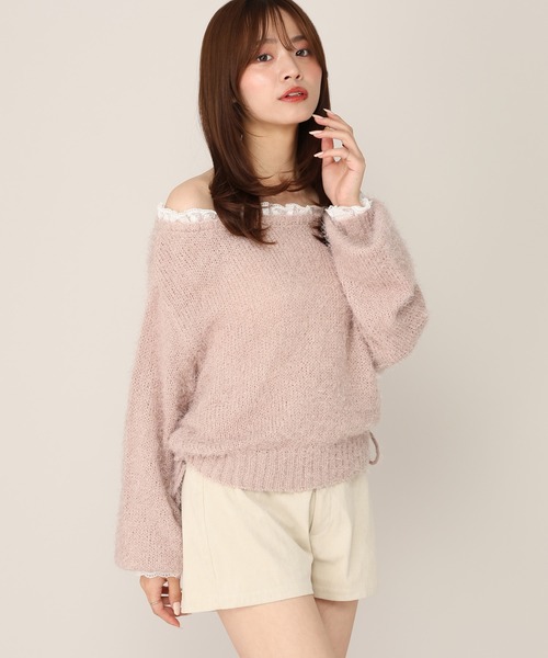 Heather(ヘザー)の「レースドロストシャギーニット 1066571(ニット/セーター・レディース・ブラウン/ピンク/アイボリー・FREE)」の15枚目の写真