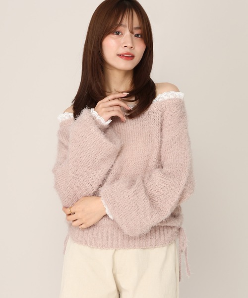 Heather(ヘザー)の「レースドロストシャギーニット 1066571(ニット/セーター・レディース・ブラウン/ピンク/アイボリー・FREE)」の16枚目の写真