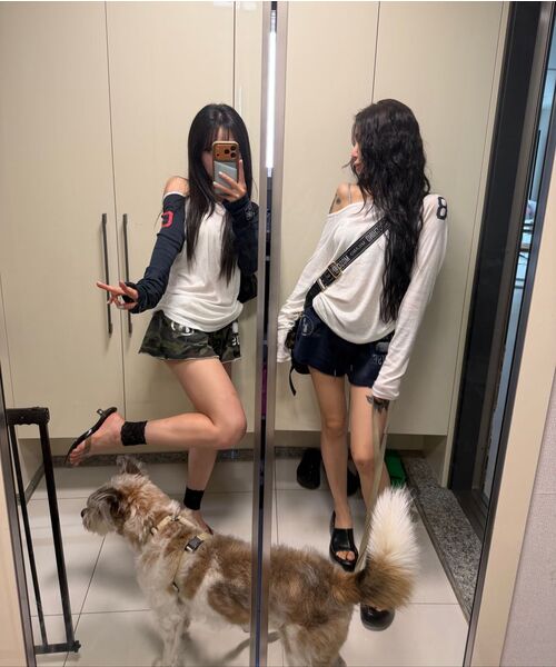THE MYSTERIOUS HOTEL（ザミステリアスホテル）の「HOUSE CUT-OFF SHORTS [CAMO]（その他パンツ・レディース・その他・FREE）」の4枚目の写真