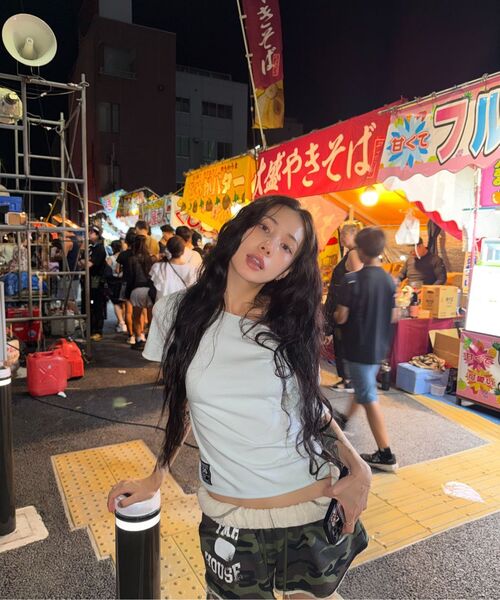 THE MYSTERIOUS HOTEL（ザミステリアスホテル）の「HOUSE CUT-OFF SHORTS [CAMO]（その他パンツ・レディース・その他・FREE）」の6枚目の写真