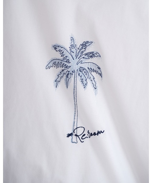 #Re:room(リルーム)の「パームツリーエンブロイダリーTシャツ(Tシャツ/カットソー・メンズ・ホワイト・S-M)」の10枚目の写真