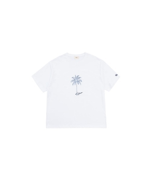 #Re:room(リルーム)の「パームツリーエンブロイダリーTシャツ(Tシャツ/カットソー・メンズ・ホワイト・S-M)」の7枚目の写真