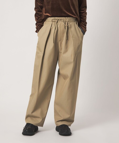 BEAUTY&YOUTH UNITED ARROWS(ビューティーアンドユースユナイテッドアローズ)の「タック パッチポケット ドローストリング パンツ(その他パンツ・レディース・ネイビー/オリーブ/ナチュラル・S/XS/M)」の6枚目の写真