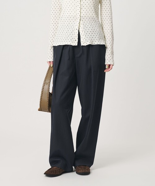 BEAUTY&YOUTH UNITED ARROWS(ビューティーアンドユースユナイテッドアローズ)の「タック パッチポケット ドローストリング パンツ(その他パンツ・レディース・ネイビー/オリーブ/ナチュラル・S/XS/M)」の10枚目の写真