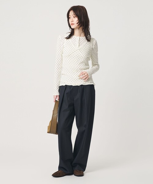 BEAUTY&YOUTH UNITED ARROWS(ビューティーアンドユースユナイテッドアローズ)の「タック パッチポケット ドローストリング パンツ(その他パンツ・レディース・ネイビー/オリーブ/ナチュラル・S/XS/M)」の17枚目の写真