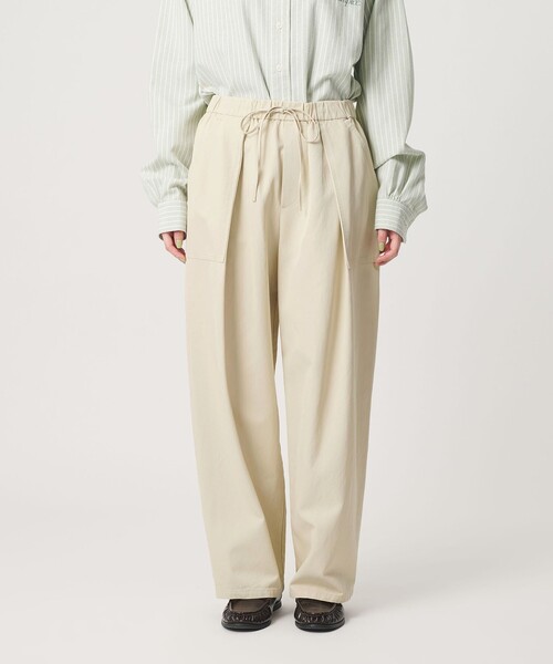 BEAUTY&YOUTH UNITED ARROWS(ビューティーアンドユースユナイテッドアローズ)の「タック パッチポケット ドローストリング パンツ(その他パンツ・レディース・ネイビー/オリーブ/ナチュラル・S/XS/M)」の18枚目の写真