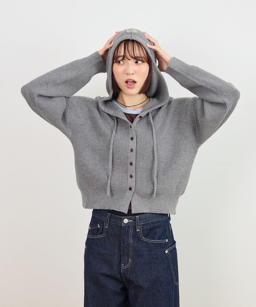 ABYS(アビス)の「フーディニットカーディガン(カーディガン/ボレロ・レディース・グレー/ネイビー/ライトパープル・FREE)」の10枚目の写真