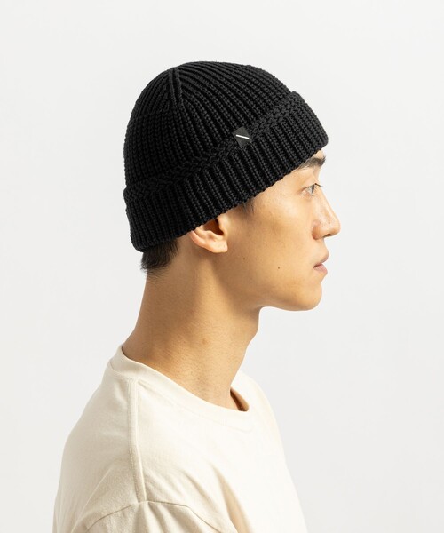 Saturdays NYC(サタデーズ ニューヨークシティ )の「Rib Beanie(ニットキャップ/ビーニー・メンズ・チャコールグレー/ブラック/ダークブラウン・FREE)」の4枚目の写真