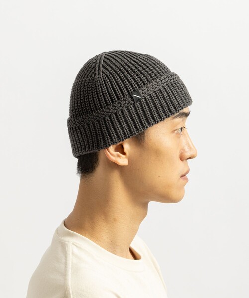 Saturdays NYC(サタデーズ ニューヨークシティ )の「Rib Beanie(ニットキャップ/ビーニー・メンズ・チャコールグレー/ブラック/ダークブラウン・FREE)」の6枚目の写真