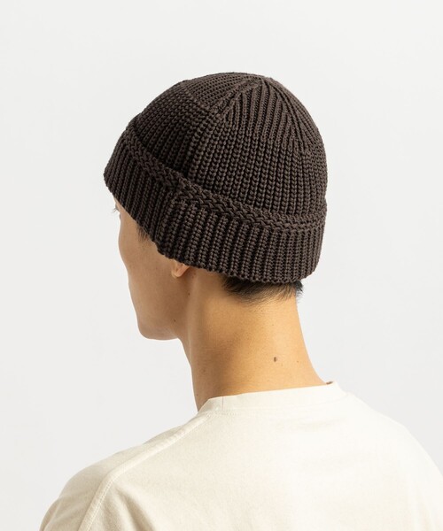Saturdays NYC(サタデーズ ニューヨークシティ )の「Rib Beanie(ニットキャップ/ビーニー・メンズ・チャコールグレー/ブラック/ダークブラウン・FREE)」の8枚目の写真