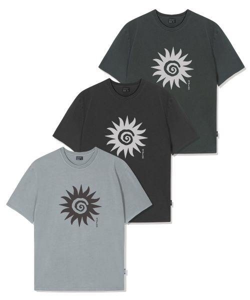 QUTON(ク―トン)の「イッサンピグメントオーバーサイズ半袖Tシャツ(Tシャツ/カットソー・レディース・ライトグレー/ブラック/チャコール・1/2)」の6枚目の写真