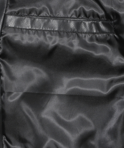ADHOC(アドホック)の「メンズ フェイクレザー アウトポケット ジャンパー (BLACK) (HC9LE02)(ブルゾン・メンズ・その他・100/105/95)」の6枚目の写真