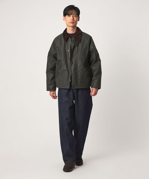 Barbour(バブアー)の「<Barbour>オーバーサイズ トランスポート ワックス ショート ジャケット(その他アウター・メンズ・オリーブ・40/36/38)」の2枚目の写真