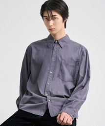 フェイデッドサイドプリーツシャツ_ダイド パープル